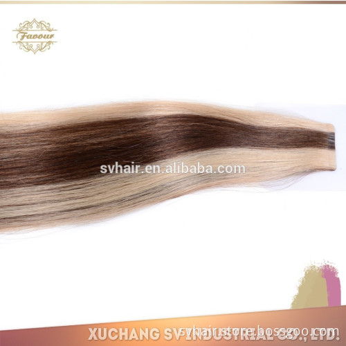 high quality 4CM wide 2.5gram P-color light color No Shine no shedding super tape human remy hair extension